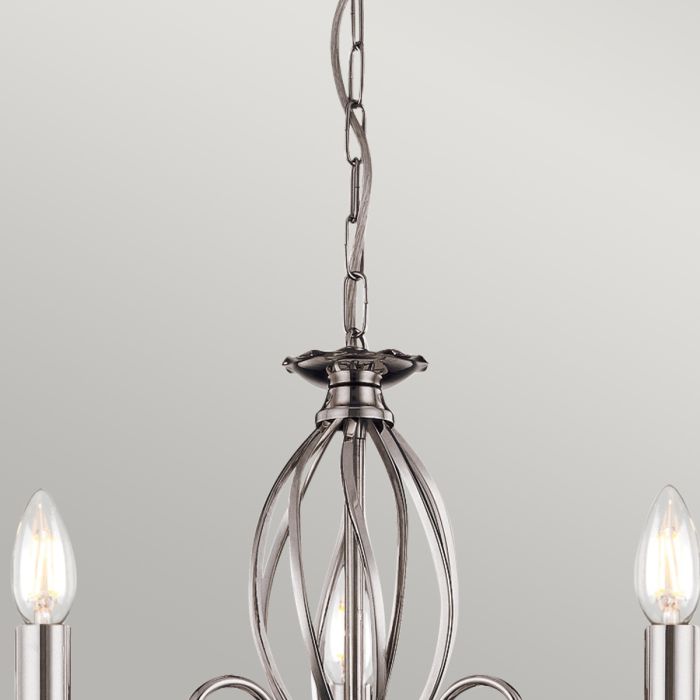 Aegean 3 Light Chandelier - Polished Nickel