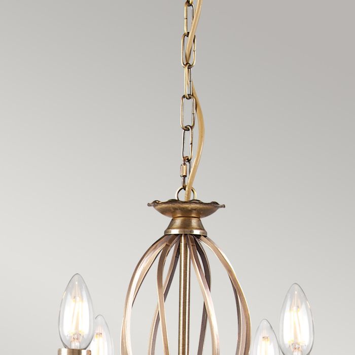 Aegean 8 Light Chandelier - Aged Brass