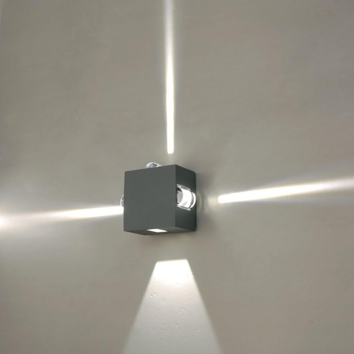 Agner 4 Light Wall Light - Graphite