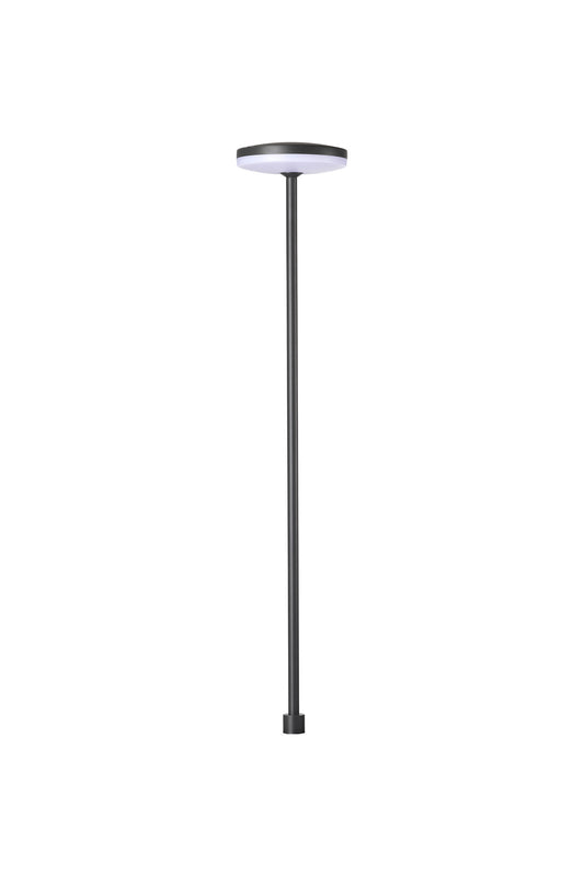 Akita 60cm Bollard, 12W LED, 3000K, 880lm, IP54, Sand Black, 3yrs Warranty by Mantra