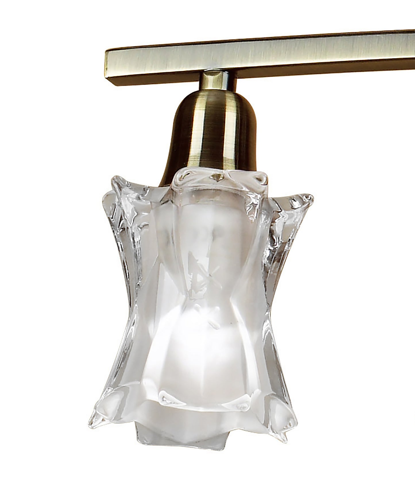 Alaska GU10 Pendant Convertible To Semi Flush 6 Light L1/SGU10, Antique Brass, CFL Lamps INCLUDED by Mantra