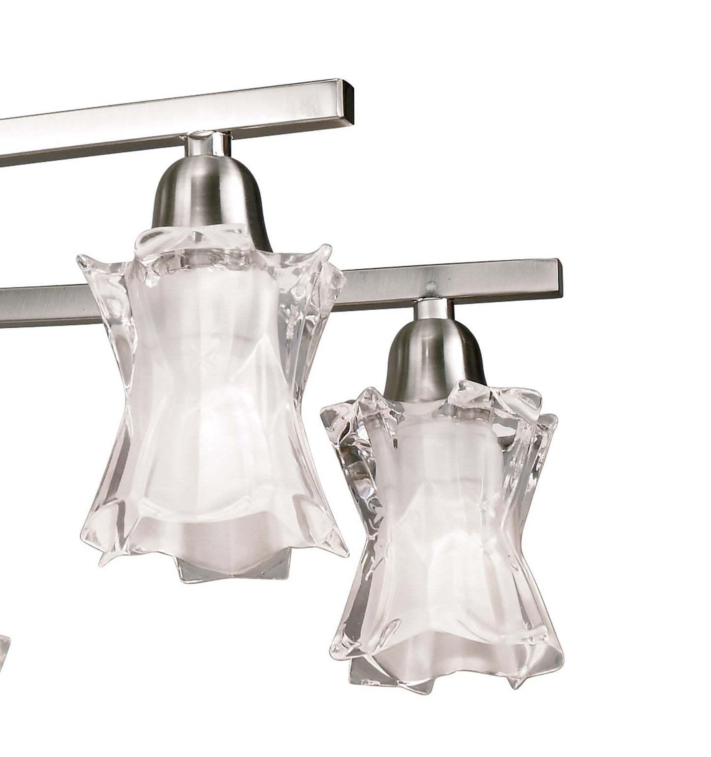 Alaska GU10 Pendant Convertible To Semi Flush 6 Light L1/SGU10, Satin Nickel, CFL Lamps INCLUDED by Mantra