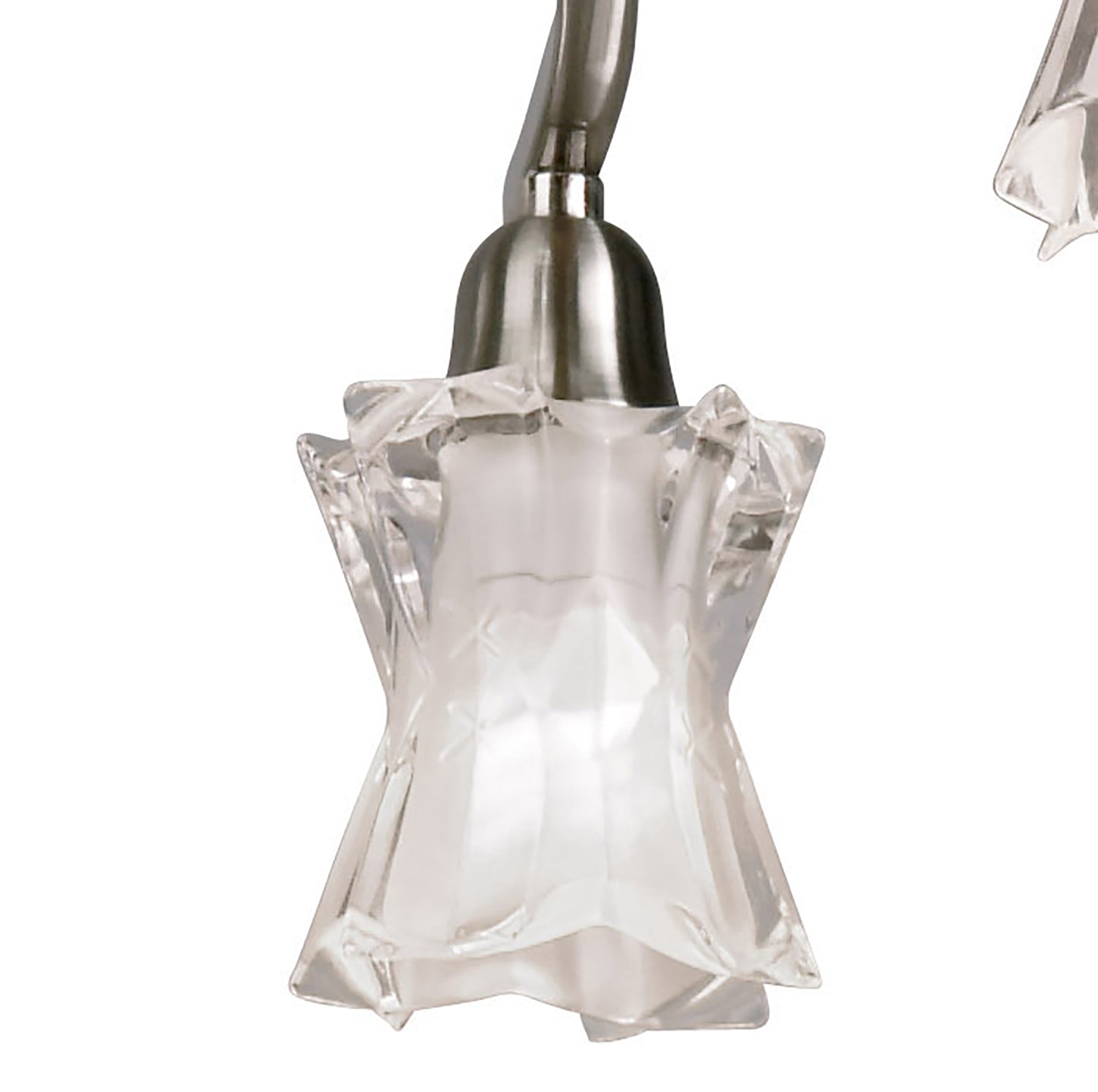 Alaska GU10 Pendant Convertible To Semi Flush 6 Light L1/SGU10, Satin Nickel, CFL Lamps INCLUDED by Mantra