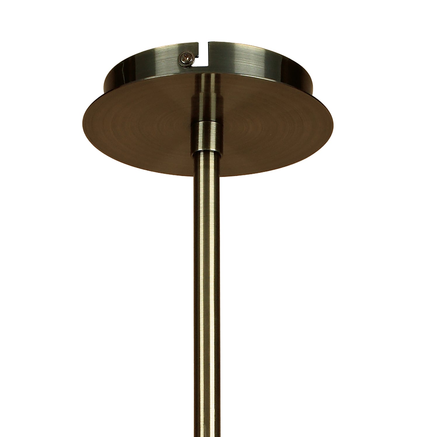 Alaska GU10 Pendant Convertible To Semi Flush 4 Light L1/SGU10, Antique Brass, CFL Lamps INCLUDED by Mantra