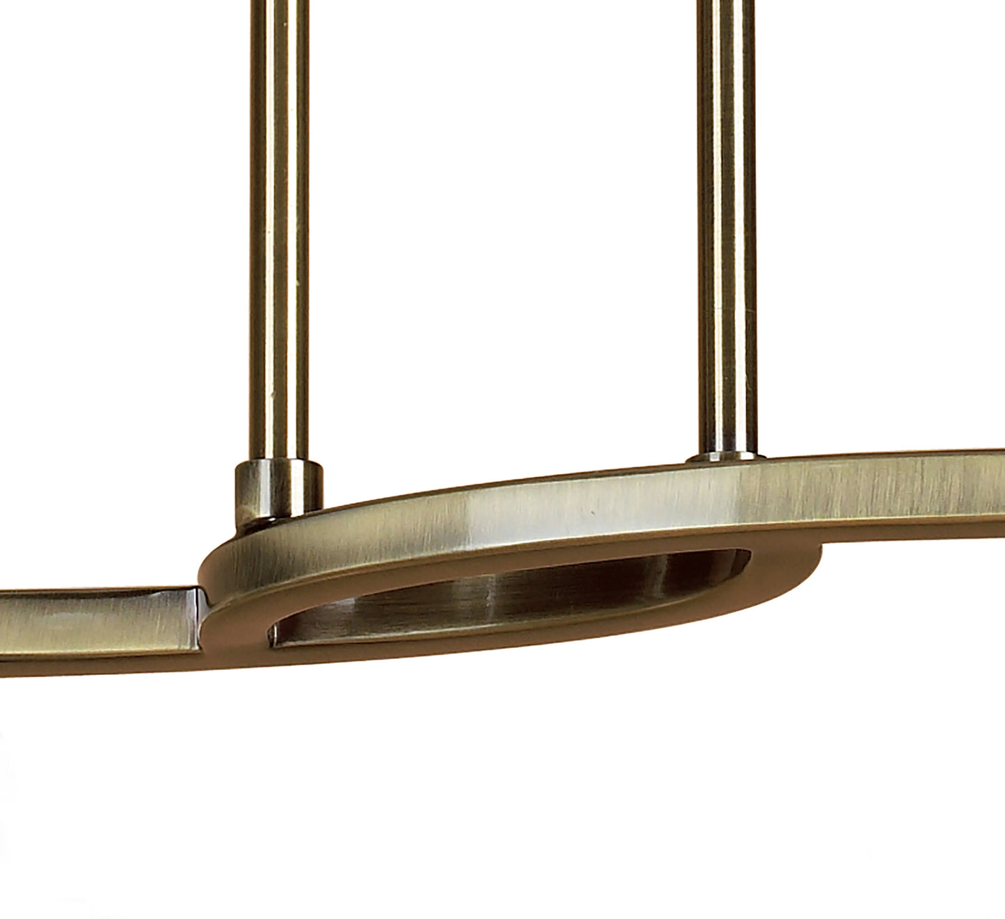 Alaska GU10 Telescopic 4 Light L1, SGU10 Bar, Antique Brass, CFL Lamps INCLUDED by Mantra