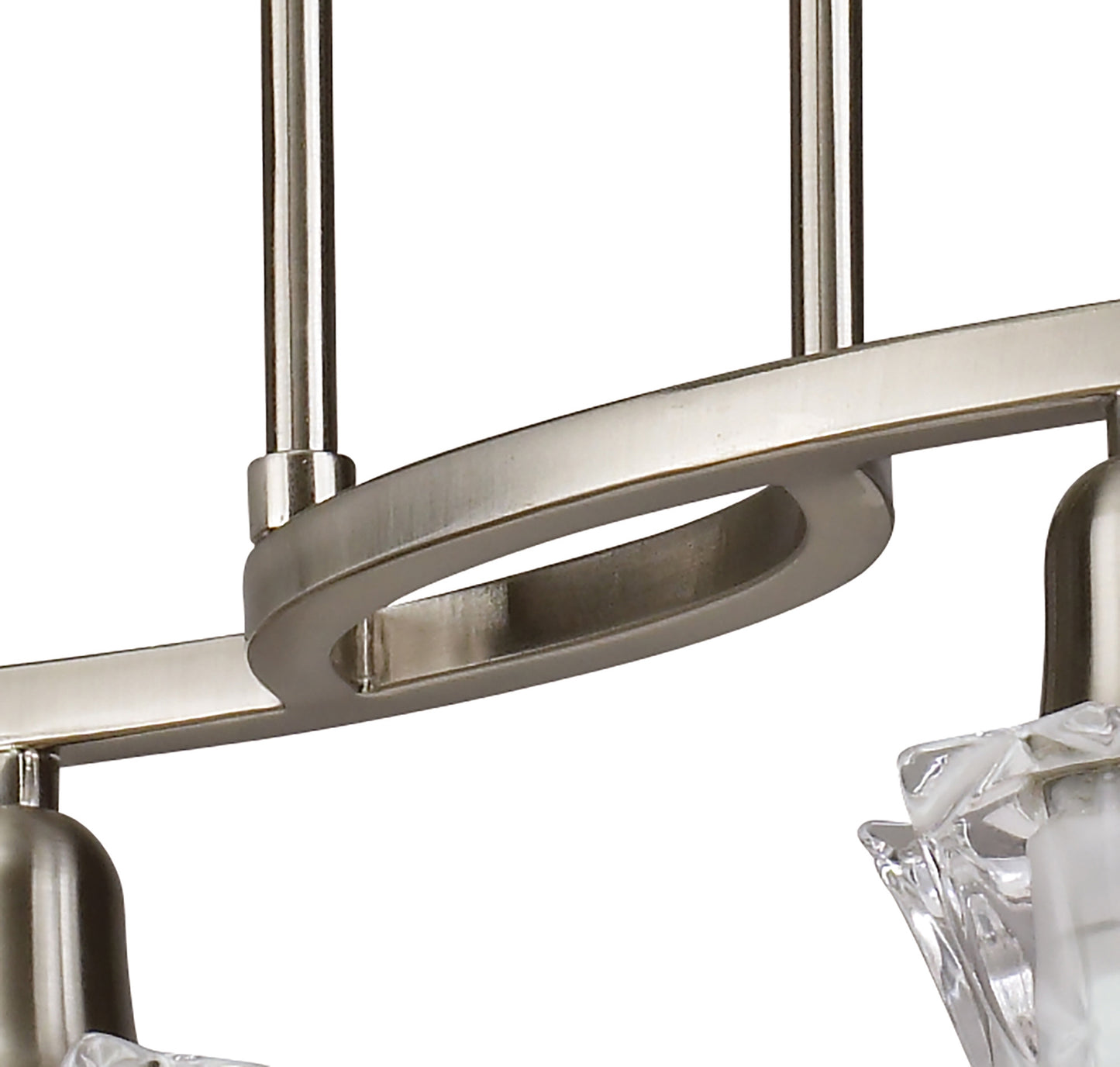 Alaska GU10 Telescopic 4 Light L1, SGU10 Bar, Satin Nickel, CFL Lamps INCLUDED by Mantra