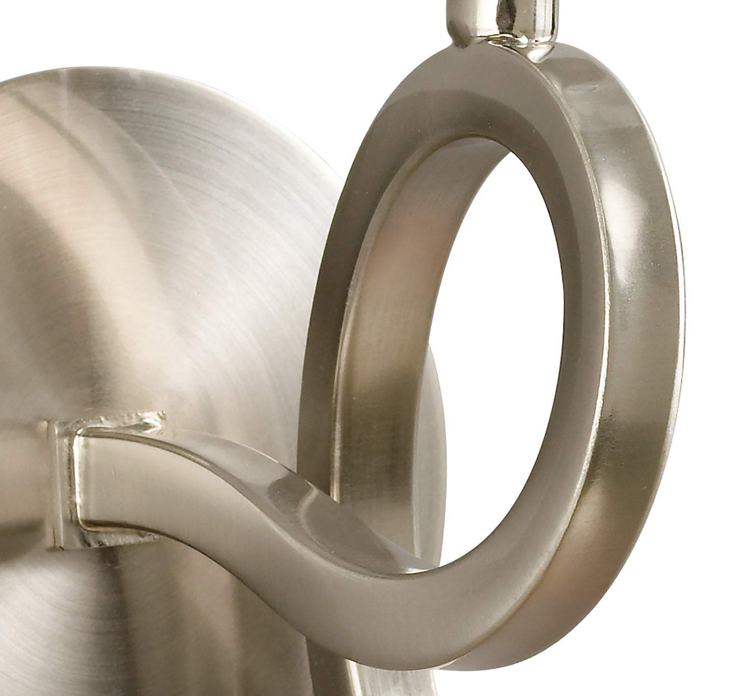Alaska GU10 Wall Lamp Switched 1 Light L1/SGU10, Satin Nickel, CFL Lamps INCLUDED by Mantra
