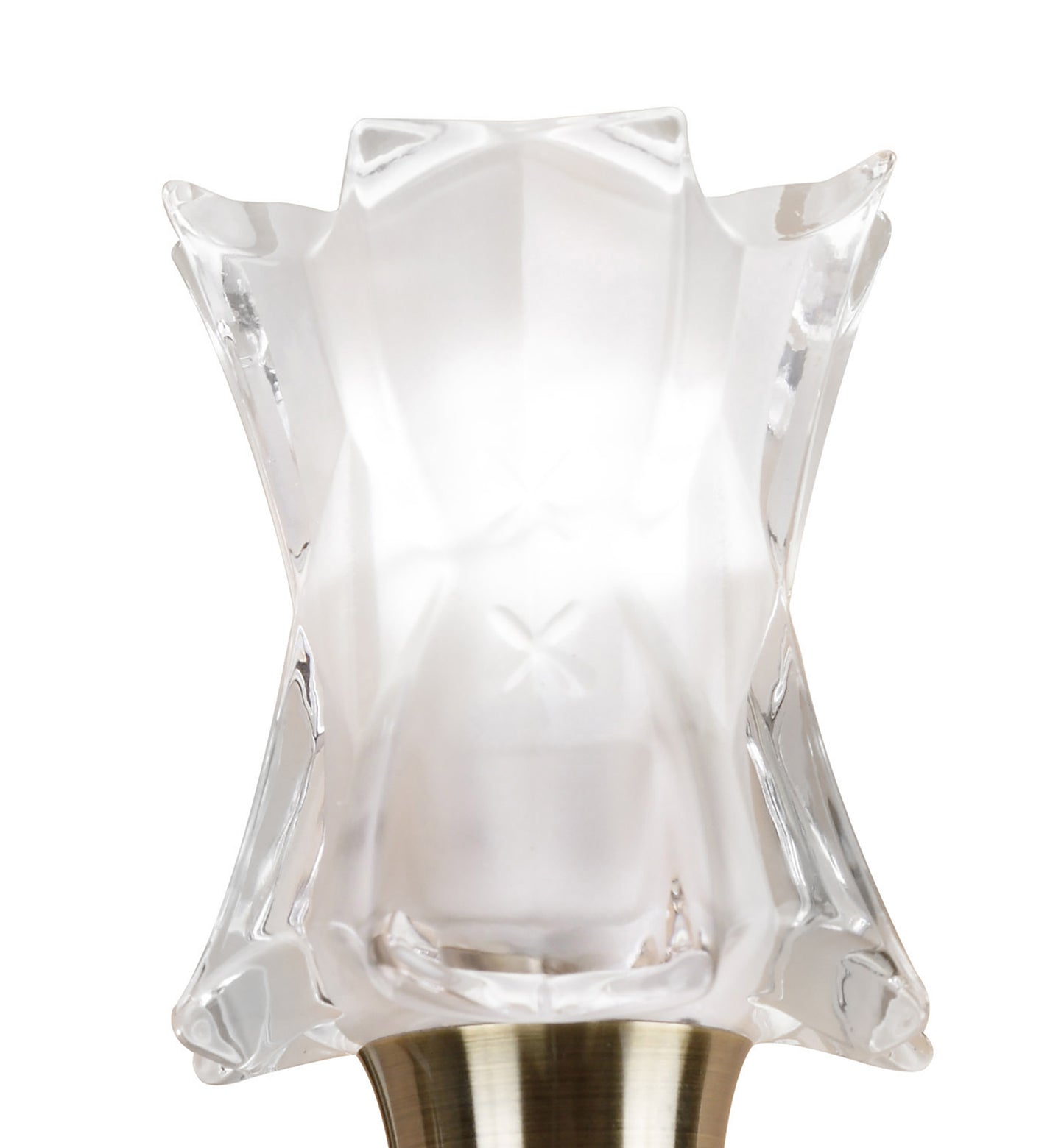 Alaska GU10 Wall Lamp Switched 2 Light L1/SGU10, Antique Brass, CFL Lamps INCLUDED by Mantra