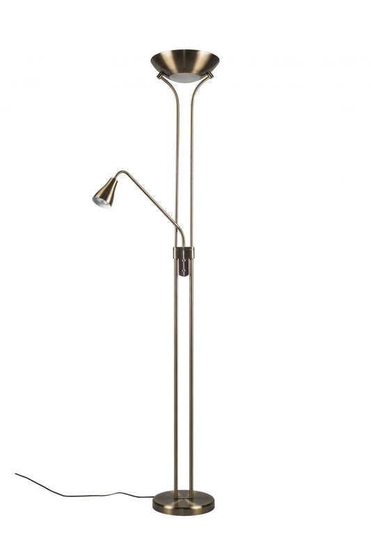 Alba Mother and Child Floor Lamp Antique Brass