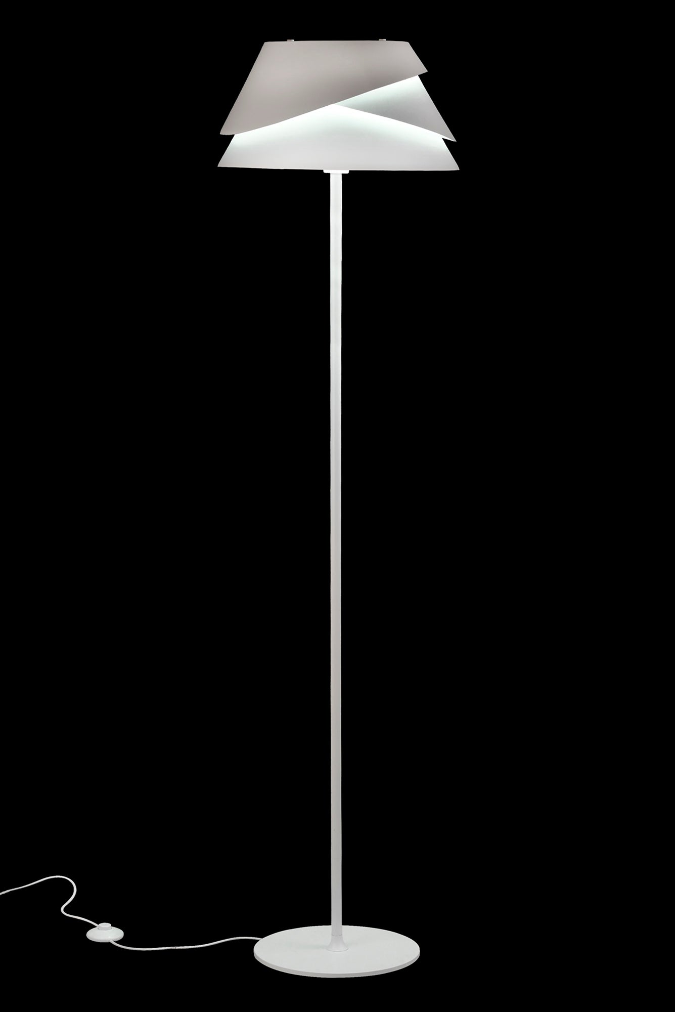 Alboran Floor Lamp 1x40W (No Inc), Alumimium/Iron by Mantra