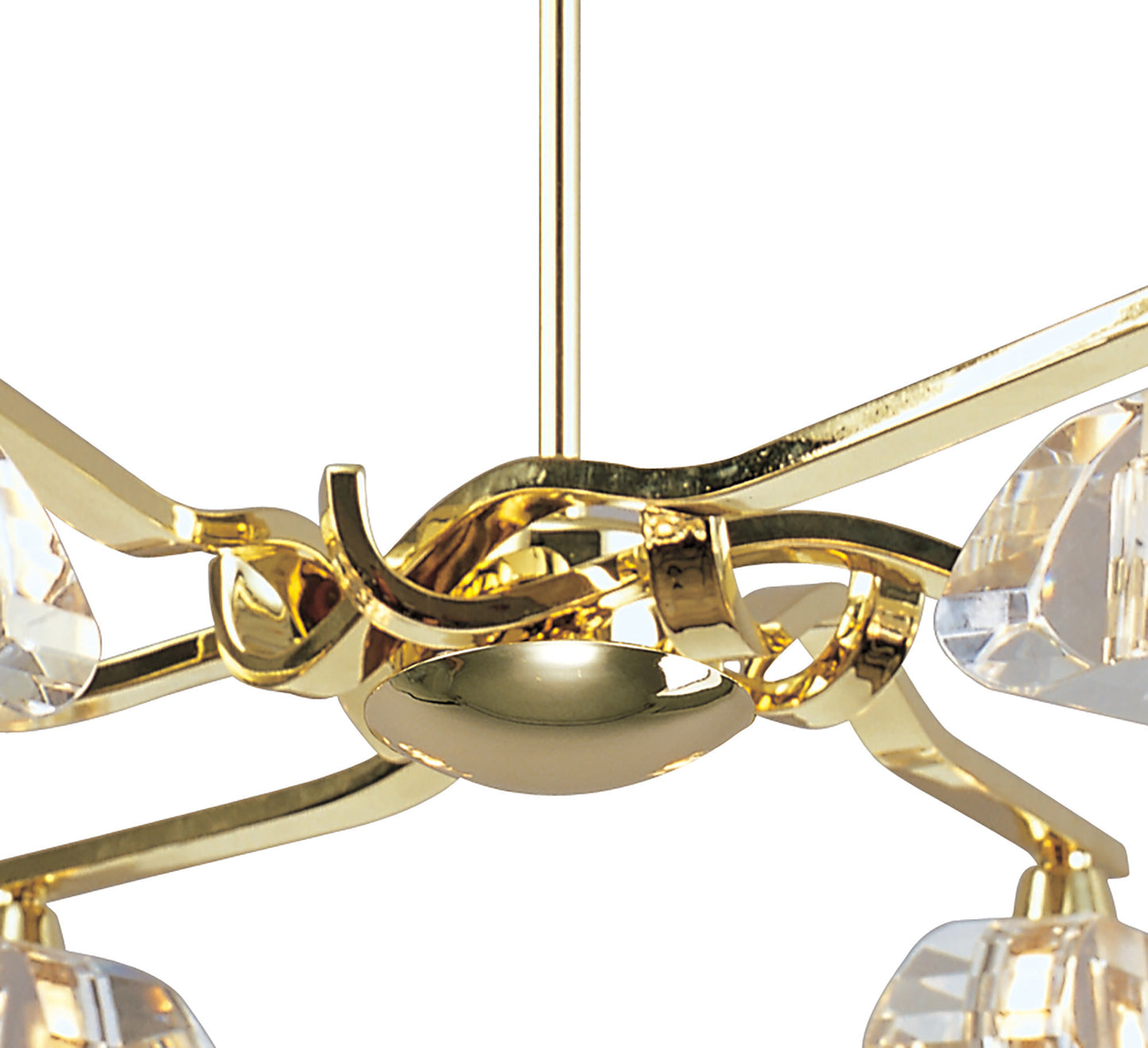 Alfa Telescopic 6 Light G9, Polished Brass (Short Rod Included) by Mantra
