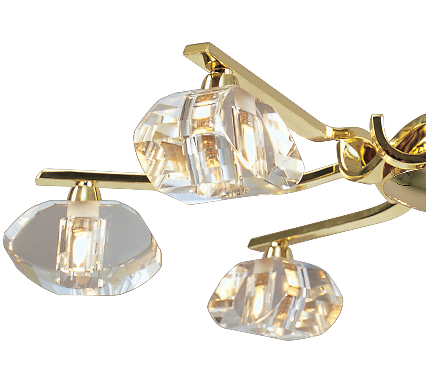 Alfa Telescopic 6 Light G9, Polished Brass (Short Rod Included) by Mantra