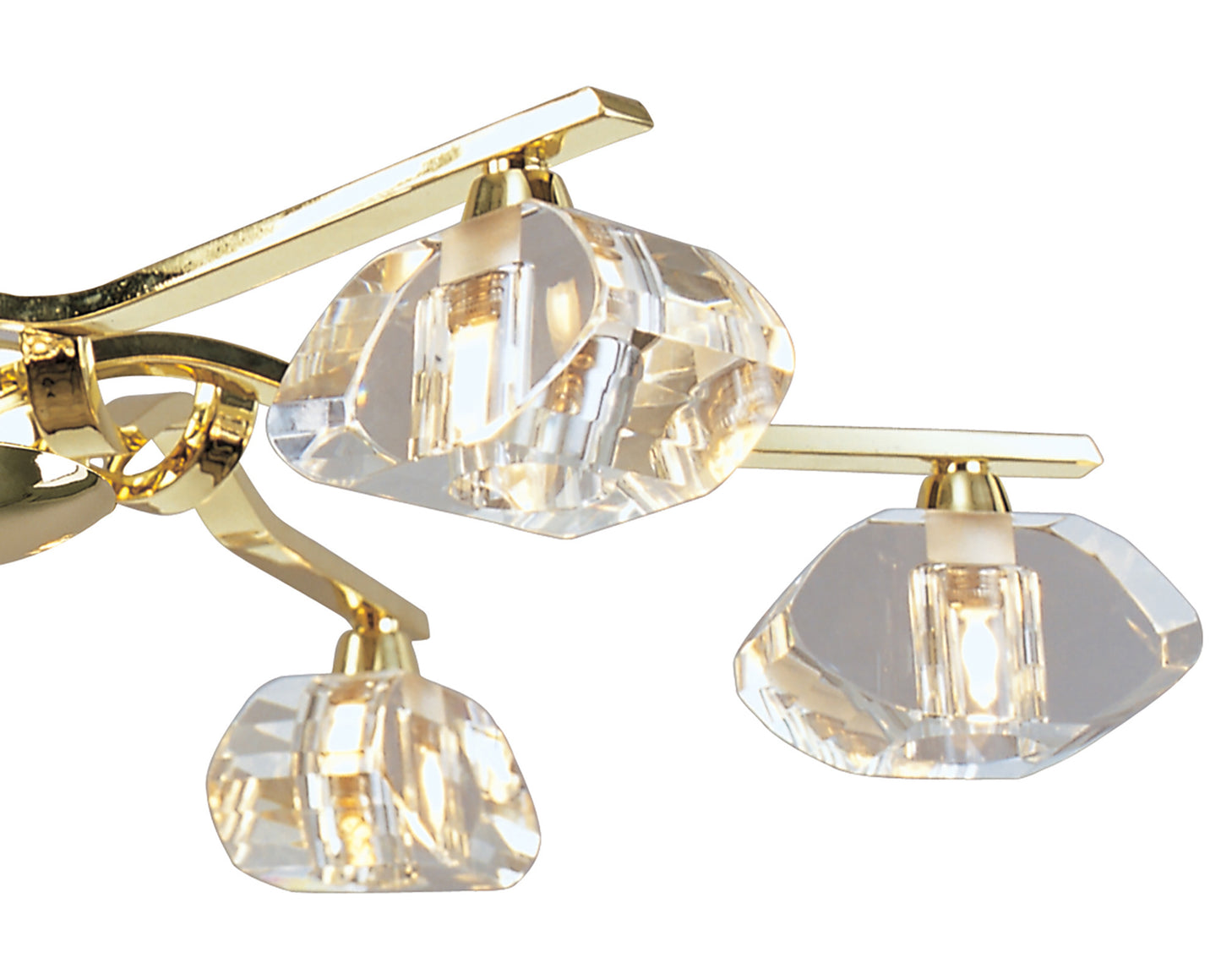 Alfa Telescopic 6 Light G9, Polished Brass (Short Rod Included) by Mantra