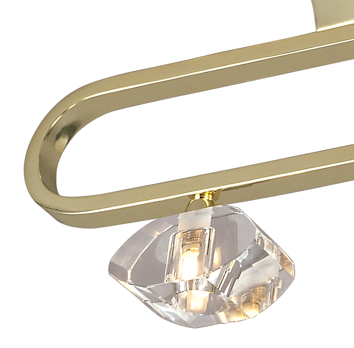 Alfa Linear Bar 3 Light G9, Polished Brass by Mantra