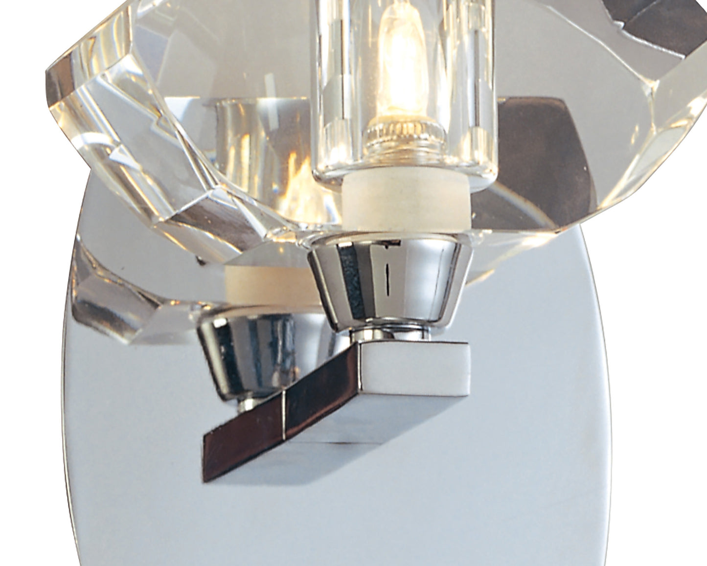 Alfa Wall Lamp Switched 1 Light G9, Polished Chrome by Mantra