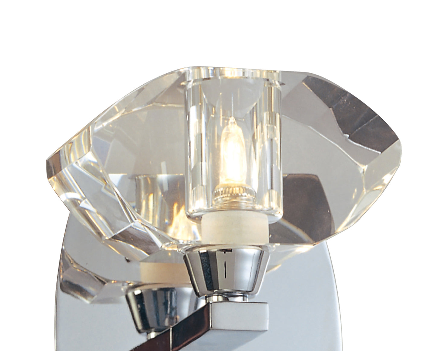 Alfa Wall Lamp Switched 1 Light G9, Polished Chrome by Mantra