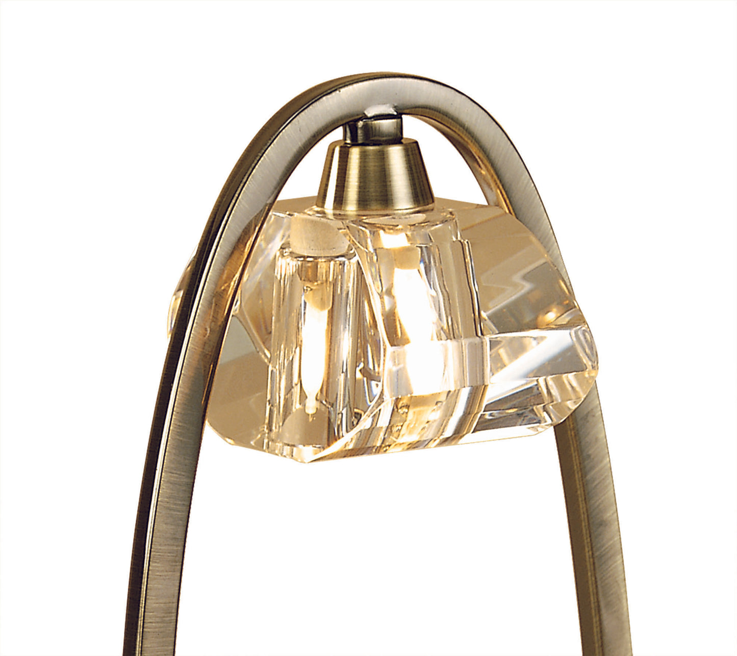 Alfa Large Table Lamp 1 Light G9, Antique Brass by Mantra