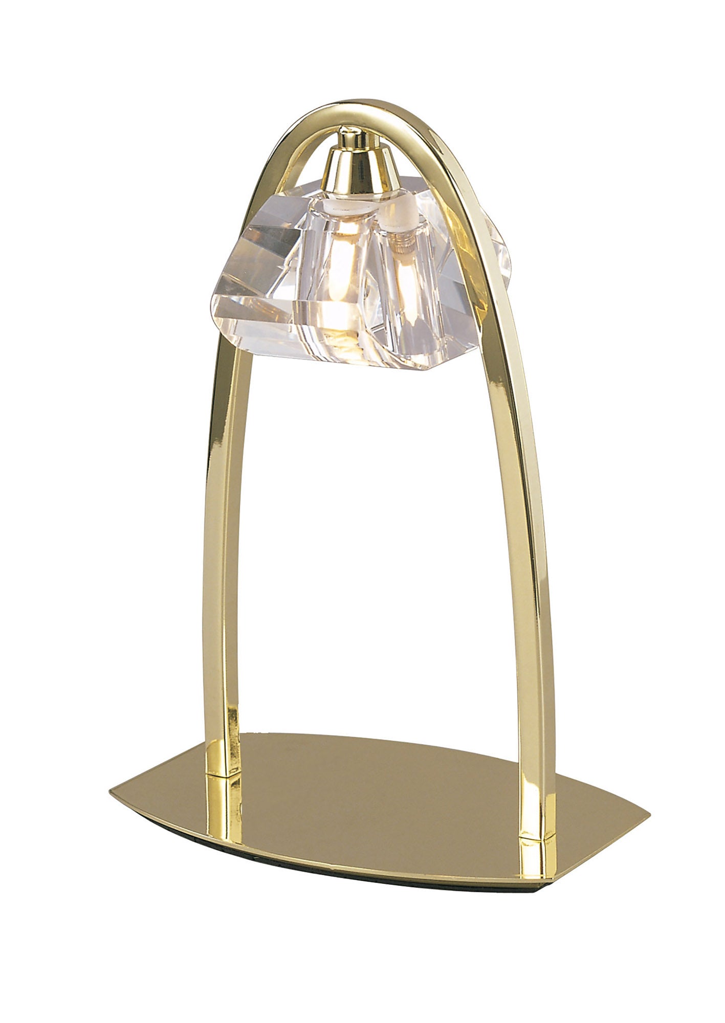 Alfa Large Table Lamp 1 Light G9, Polished Brass by Mantra