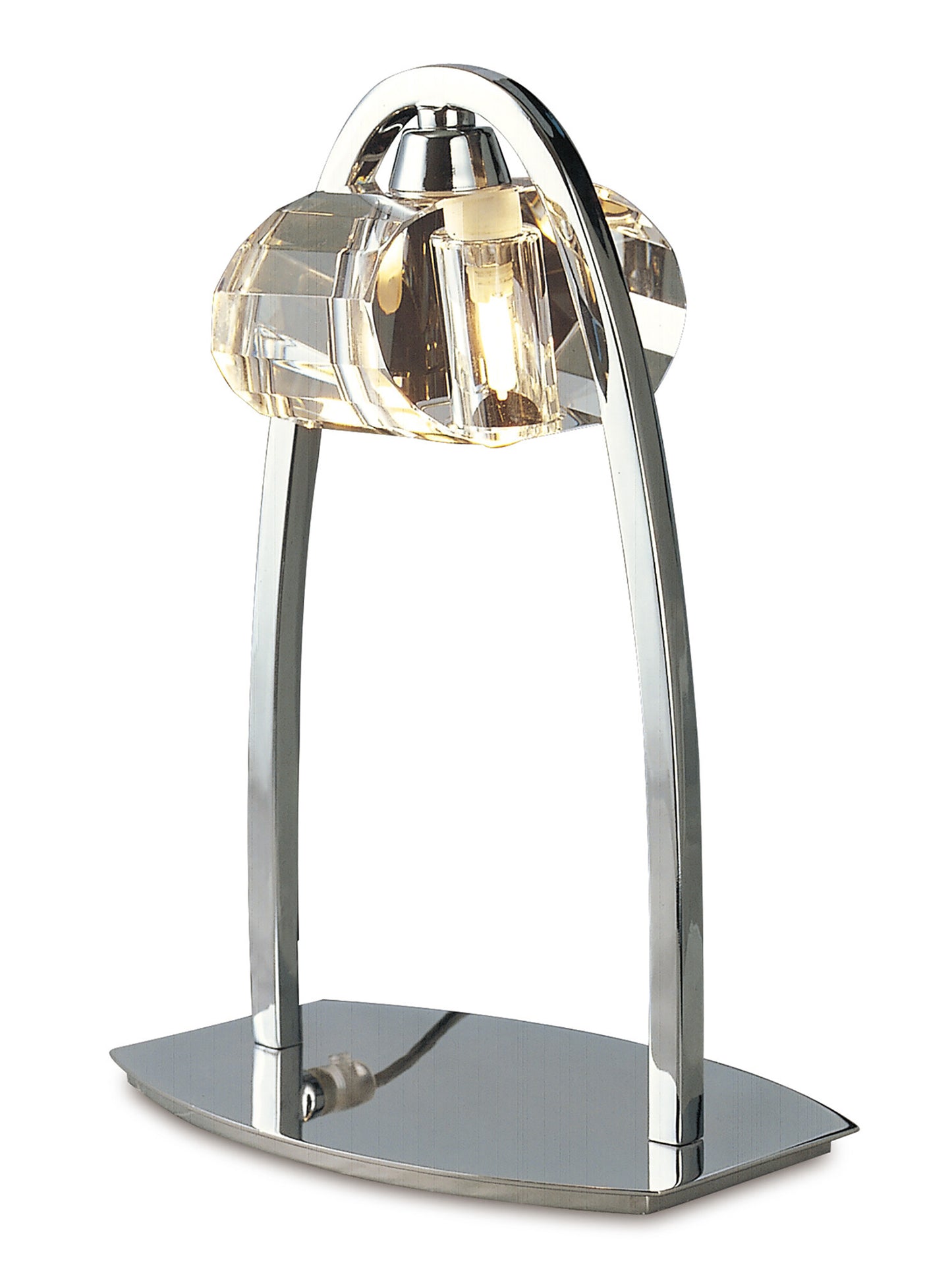 Alfa Large Table Lamp 1 Light G9, Polished Chrome by Mantra