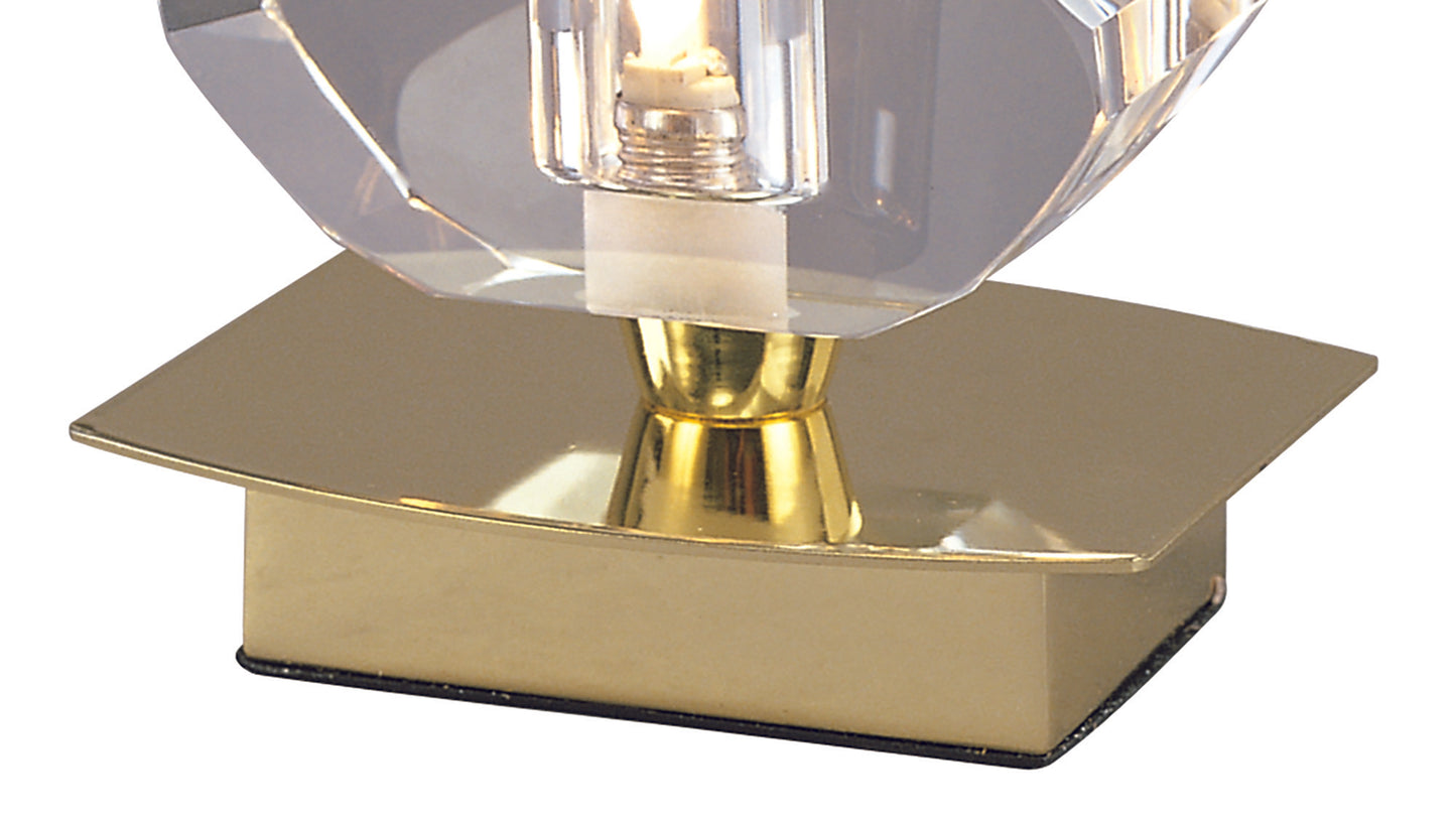 Alfa Small Table Lamp 1 Light G9, Polished Brass by Mantra