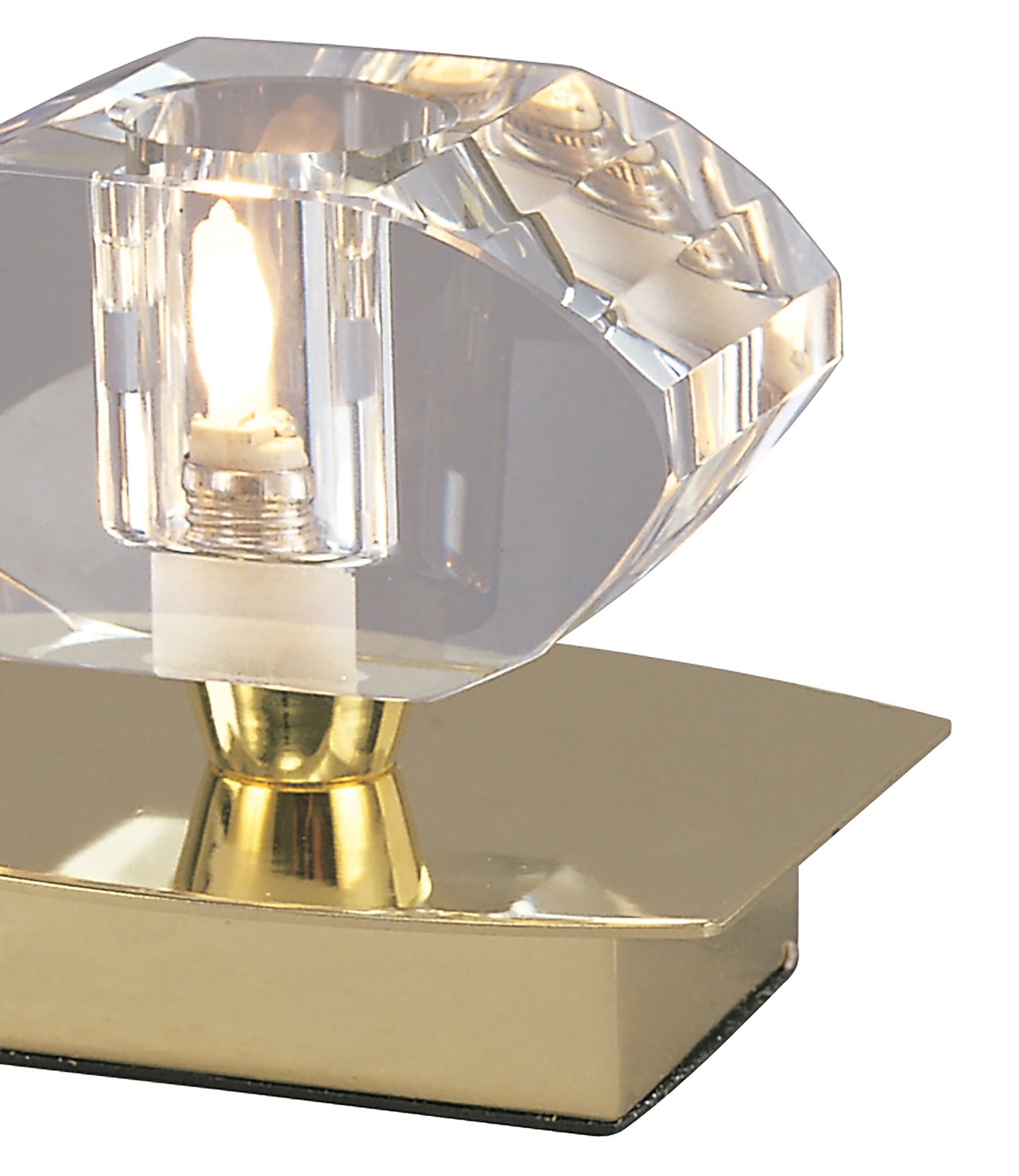 Alfa Small Table Lamp 1 Light G9, Polished Brass by Mantra