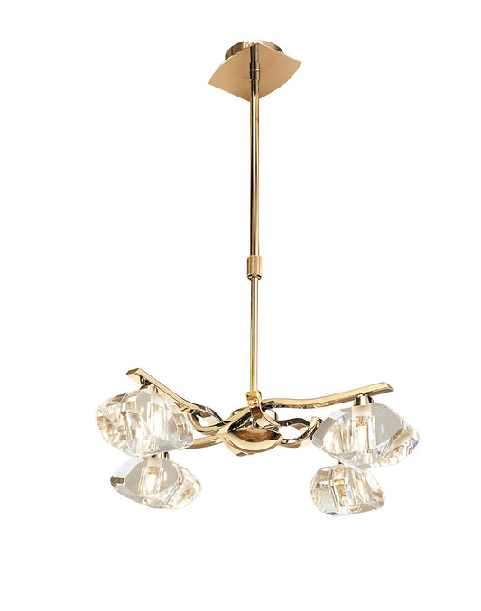 Alfa Telescopic 4 Light G9 French Gold by Mantra