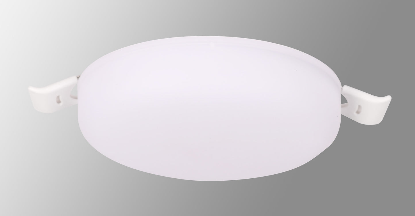 Algarve 85mm Round Downlight, 8W LED, 3000K, 700lm, White, Cut Out 55-60mm, Driver Included, 3yrs Warranty by Mantra