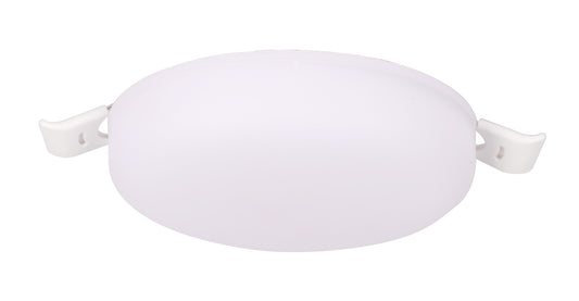 Algarve 85mm Round Downlight, 8W LED, 3000K, 700lm, White, Cut Out 55-60mm, Driver Included, 3yrs Warranty by Mantra