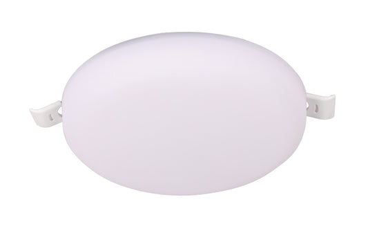 Algarve 120mm Round Downlight, 15W LED, 4000K, 1400lm, White, Cut Out 55-95mm, Driver Included, 3yrs Warranty by Mantra