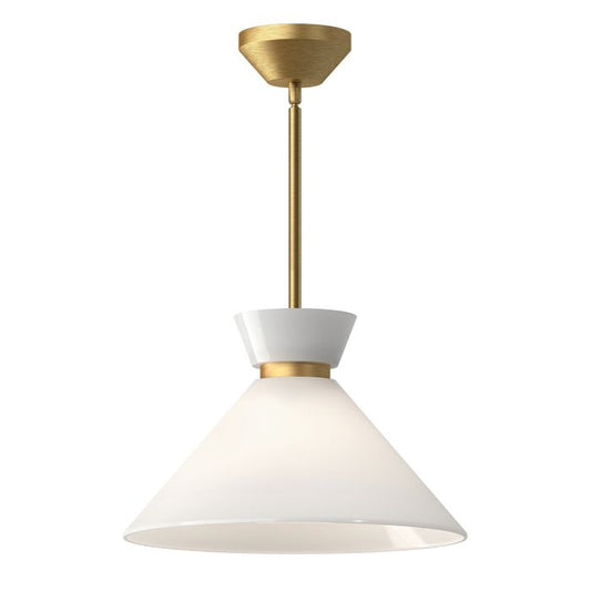 Halston 1 lt Pendant - Brushed Gold