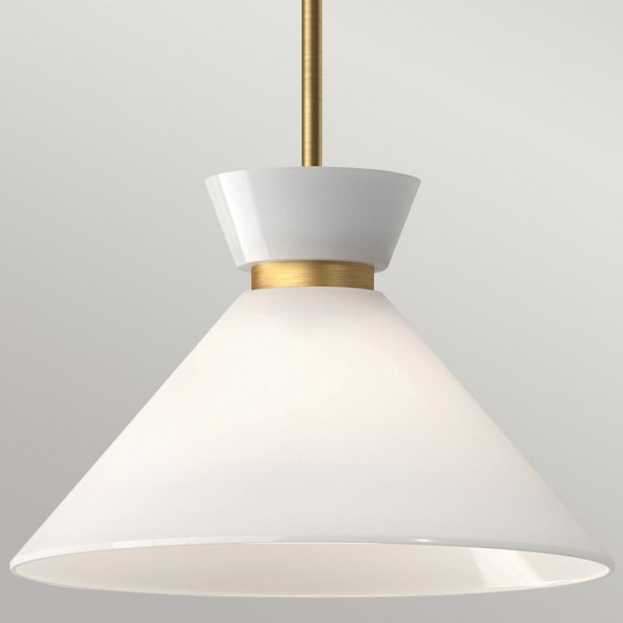 Halston 1 lt Pendant - Brushed Gold