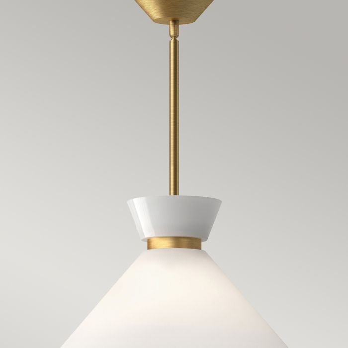 Halston 1 lt Pendant - Brushed Gold