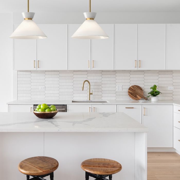 Halston 1 lt Pendant - Brushed Gold