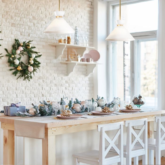 Halston 1 lt Pendant - Brushed Gold