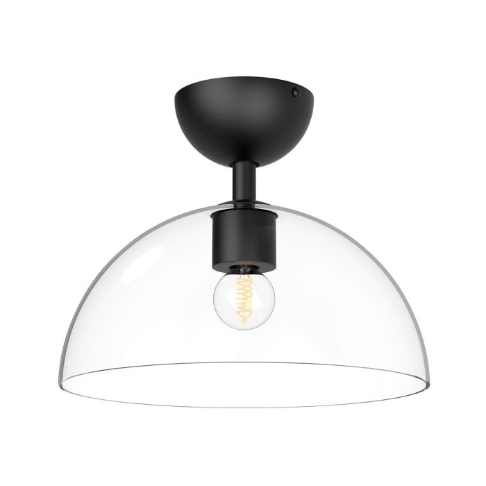 Jude 1 lt Semi Flush Light - Matte Black