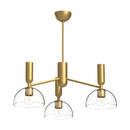 Jude 3 lt Chandelier - Brushed Gold