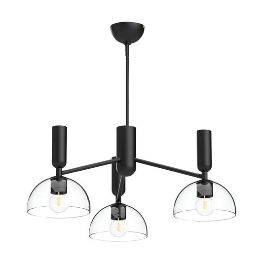 Jude 3 lt Chandelier - Matte Black
