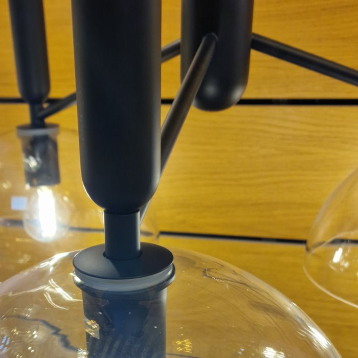 Jude 3 lt Chandelier - Matte Black