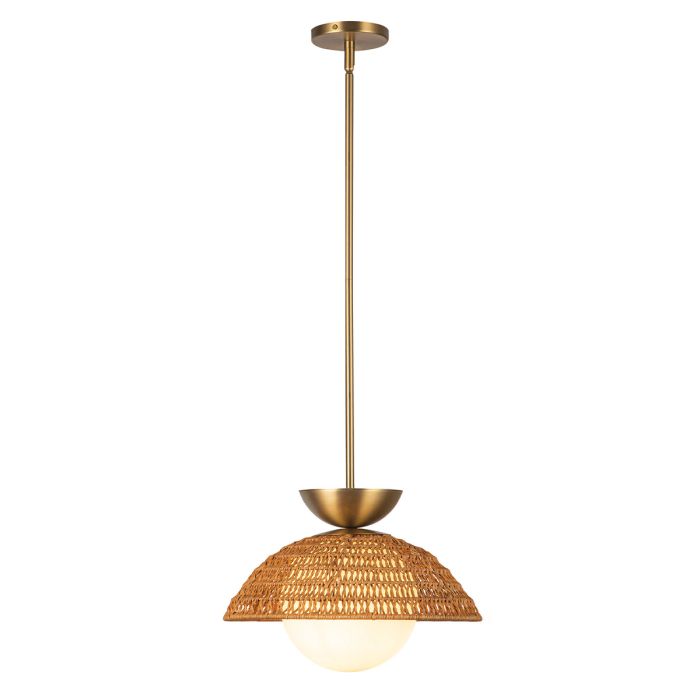 Perth 1 lt Pendant - Brushed Gold