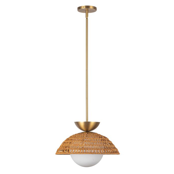 Perth 1 lt Pendant - Brushed Gold