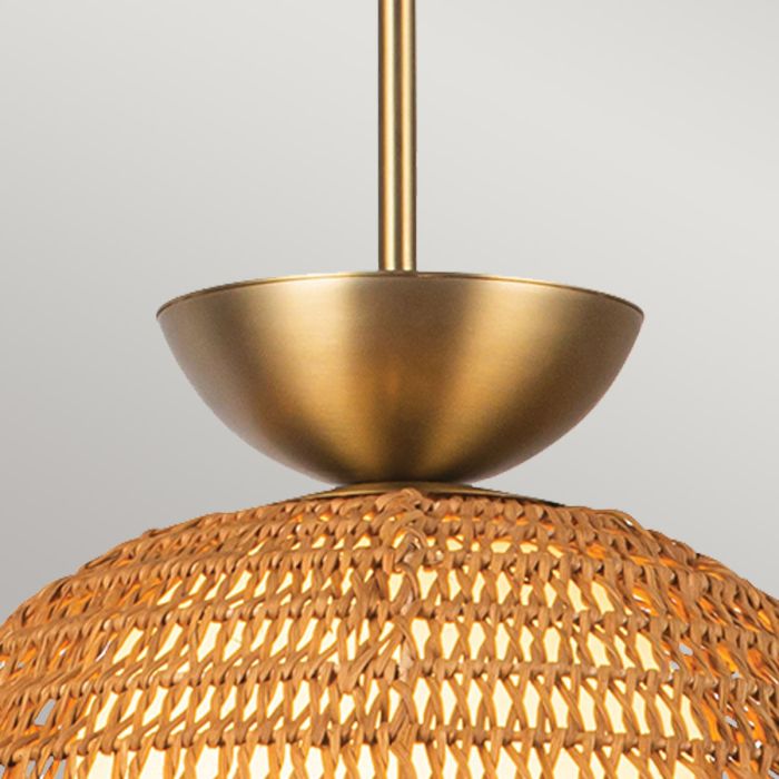 Perth 1 lt Pendant - Brushed Gold