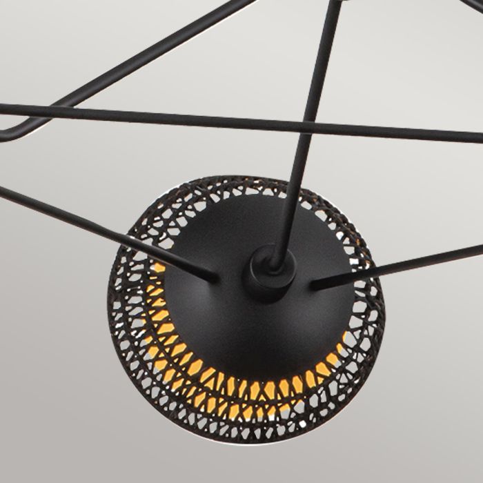 Perth 3 lt Chandelier - Matte Black