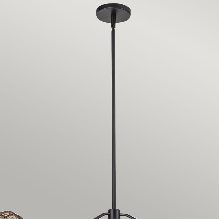 Perth 3 lt Chandelier - Matte Black
