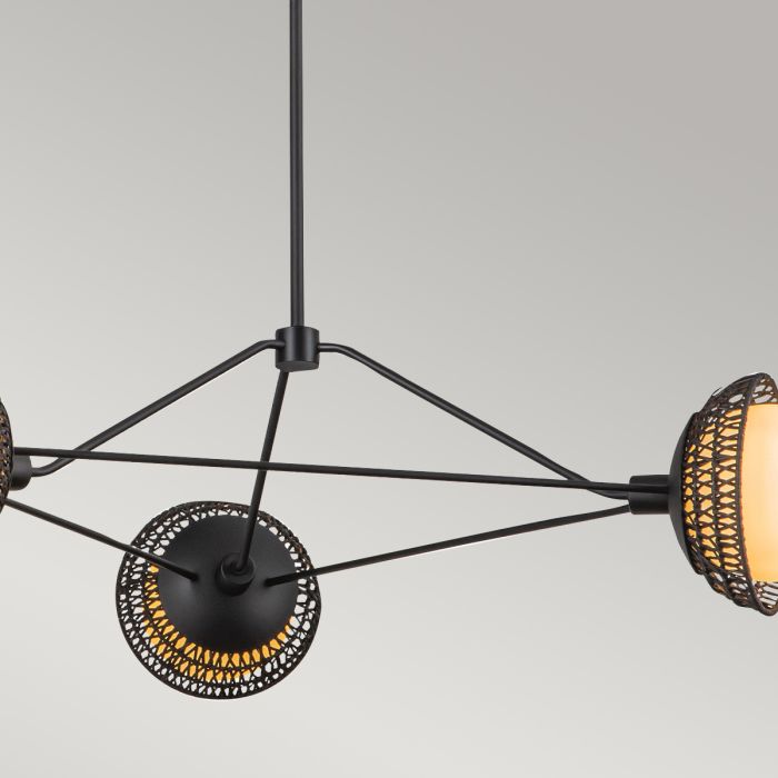 Perth 3 lt Chandelier - Matte Black