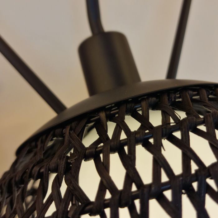 Perth 3 lt Chandelier - Matte Black