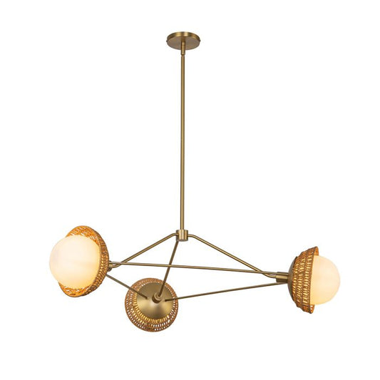 Perth 3 lt Chandelier - Brushed Gold