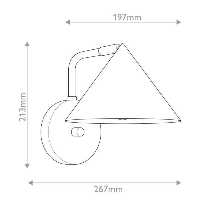 Remyck 1 lt Wall Light - Matte Black