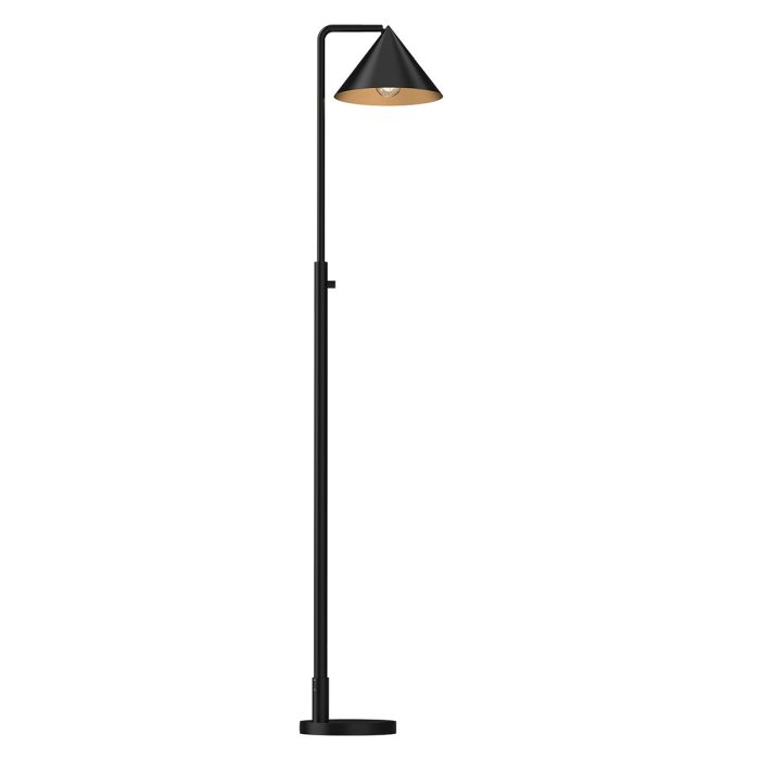 Remyck 1 lt Floor Lamp - Matte Black