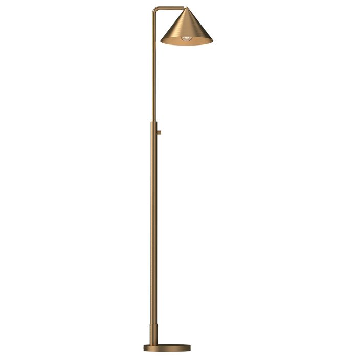 Remyck 1 lt Floor Lamp - Brushed Gold