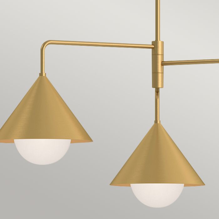 Remyck 3 lt Chandelier - Brushed Gold
